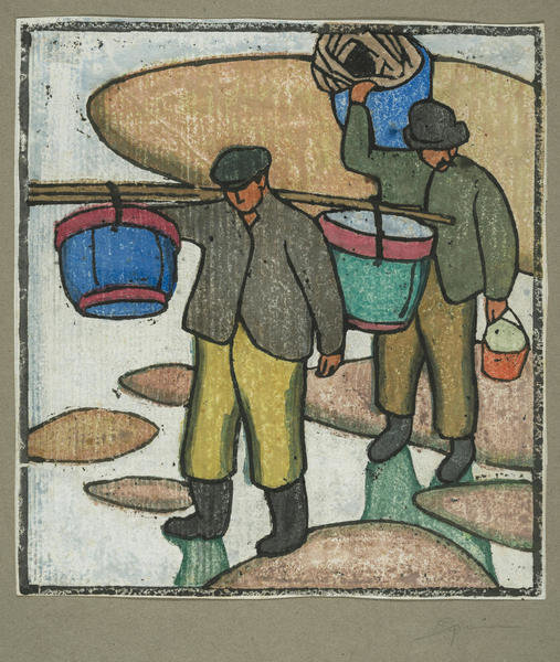 Clamdiggers About 1917 By Maud Hunt Squire Paper Print MFA Boston