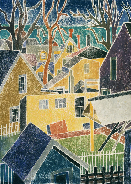 Blanche Lazzell, Provincetown Back Yards, 1926