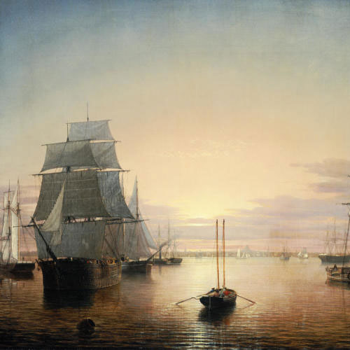 Fitz Henry Lane, Boston Harbor, about 1850-55