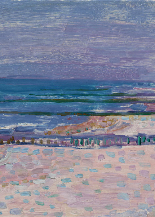 Piet Mondrian, Beach with Five Piers at Domburg, 1909
