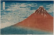 Katsushika Hokusai - Fine Wind, Clear Weather, also known as Red Fuji, about 1830-31