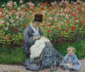 Claude Monet - Camille Monet and a Child in the Artist's Garden in Argenteuil, 1875