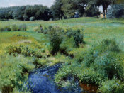 Dennis Miller Bunker - The Pool, Medfield, 1889