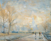 Arthur Clifton Goodwin - Custom House Tower from the Public Garden, Boston, about 1914