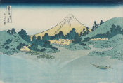 Katsushika Hokusai - Reflection in Lake Misaka, Kai Province (Koshu Misaka suimen), about 1830-31