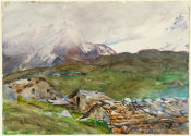 John Singer Sargent - Simplon Pass: Fresh Snow, about 1909-11
