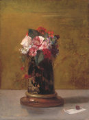 John La Farge - Vase of Flowers, 1864