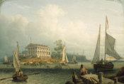 Robert Salmon - Rainsford's Island, Boston Harbor, about 1840