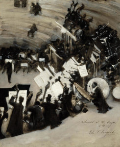 John Singer Sargent - Rehearsal of the Pasdeloup Orchestra at the Cirque d'Hiver, about 1879-80