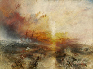 Joseph Mallord William Turner - Slave Ship (Slavers Throwing Overboard the Dead and Dying, Typhoon Coming On), 1840