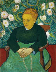 Vincent van Gogh - Lullaby: Madame Augustine Roulin Rocking a Cradle (La Berceuse), 1889