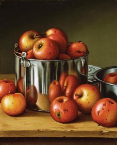 Levi Wells Prentice - Apples in a Tin Pail, 1892