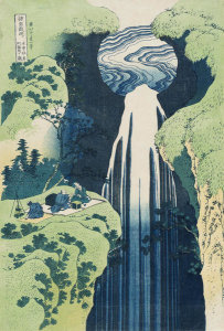 Katsushika Hokusai - The Amida Falls in the Far Reaches of the Kisokaido Road, about 1832
