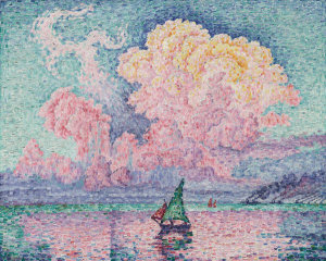 Paul Signac - Antibes, The Pink Cloud (Antibes, le Nuage Rose), 1916