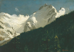 Albert Bierstadt - Piz Bernina, Switzerland, about 1880-90