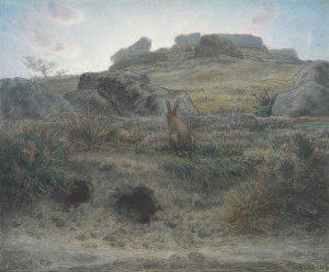 Jean-François Millet - Rabbit Warren, Dawn, 1867