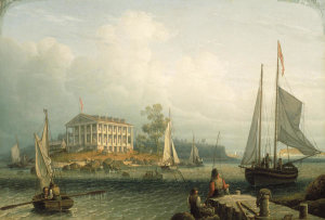 Robert Salmon - Rainsford's Island, Boston Harbor, about 1840