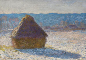 Claude Monet - Grainstack (Snow Effect), 1891