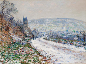 Claude Monet - Entrance to the Village of Vétheuil in Winter, 1879