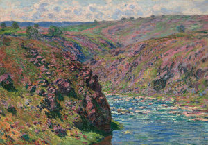Claude Monet - Valley of the Creuse (Sunlight Effect), 1889