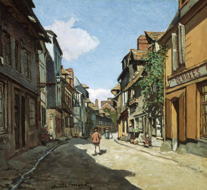 Claude Monet - Rue de la Bavole, Honfleur, about 1864