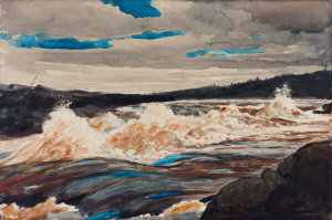 Winslow Homer - Grand Discharge, Lake St. John, Province of Quebec, about 1902