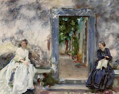 John Singer Sargent - The Garden Wall, 1910