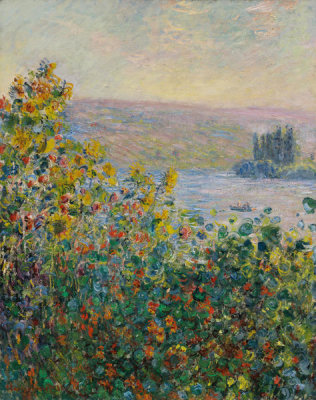 Claude Monet - Flower Beds at Vétheuil, 1881