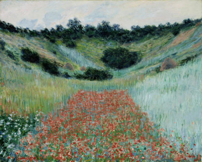 Claude Monet - Poppy Field in a Hollow near Giverny, 1885