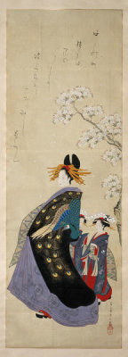 Eishi Chobunsai - Women with Cherry (Sakura bijin zu), about 1801-18