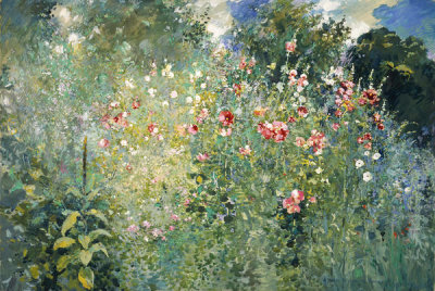 Ross Sterling Turner - A Garden Is a Sea of Flowers, 1912