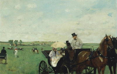 Edgar Degas - At the Races in the Countryside, 1869