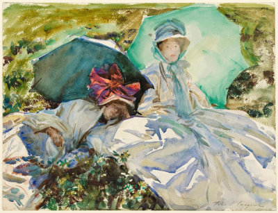 John Singer Sargent - Simplon Pass: The Green Parasol, about 1911