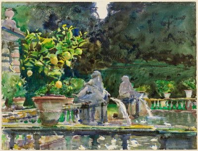 John Singer Sargent - Villa di Marlia, Lucca: A Fountain, 1910