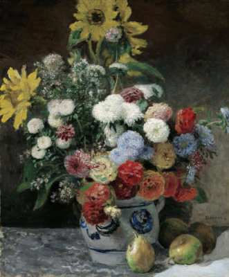 Pierre-Auguste Renoir - Mixed Flowers in an Earthenware Pot, about 1869
