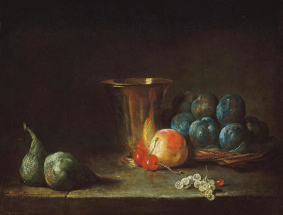 Follower of Jean Siméon Chardin - Goblet and Fruit, 18th or 19th century