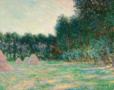 Claude Monet - Meadow with Haystacks near Giverny, 1885