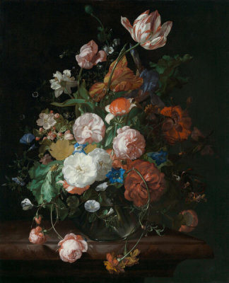 Rachel Ruysch - Still Life with Flowers, 1709