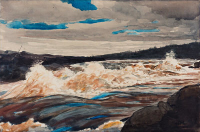 Winslow Homer - Grand Discharge, Lake St. John, Province of Quebec, about 1902