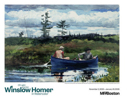 Winslow Homer - Of Light and Air Winslow Homer in Watercolor (MFA Boston exhibition poster), 2026