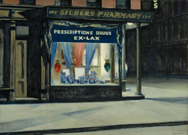 edward hopper drugstore